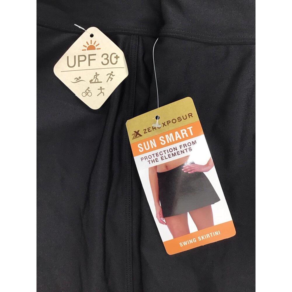 Zeroxposur sun smart swing skirtini black size XL upf 30 swim skirt - Picture 3 of 5
